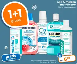 Trekpleister Alle A-merken mondwater aanbieding