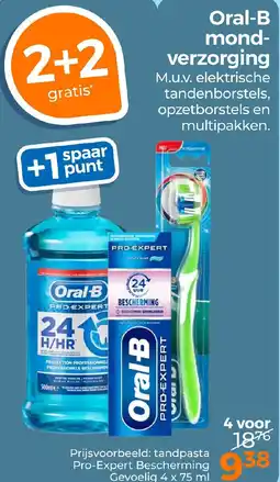 Trekpleister Oral-B mond verzorging aanbieding