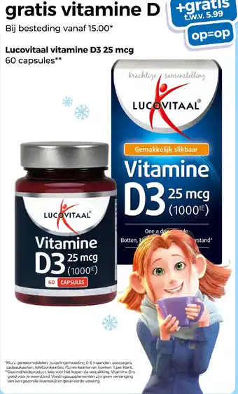 Trekpleister Lucovitaal vitamine D3 25 mcg aanbieding