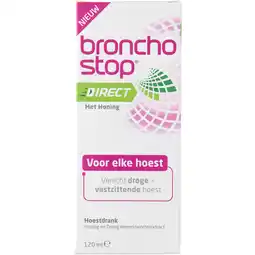 Albert Heijn Bronchostop Hoestdrank direct met honing aanbieding