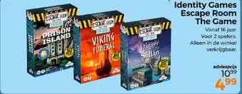 Trekpleister Identity Games Escape Room The Game aanbieding