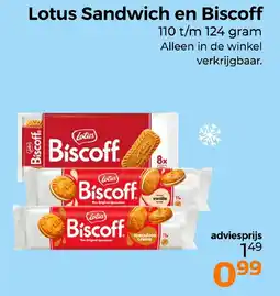 Trekpleister Lotus Sandwich en Biscoff aanbieding