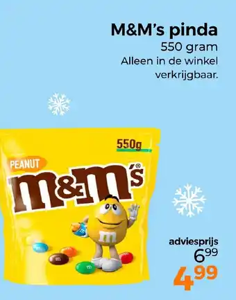 Trekpleister M&M's pinda aanbieding