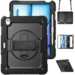 MediaMarkt Just In Case Full Body Shockproof Case Voor Apple Ipad Air 13 (2024) - Zwart Beschermhoes 13'' aanbieding