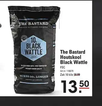 Sligro The Bastard Houtskool Black Wattle FSC aanbieding