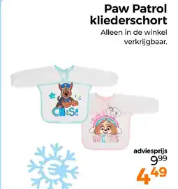 Trekpleister Paw Patrol kliederschort aanbieding