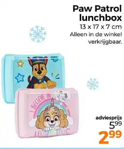 Trekpleister Paw Patrol lunchbox aanbieding