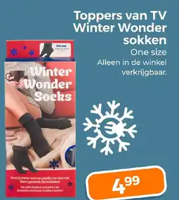 Trekpleister Toppers van TV Winter Wonder sokken aanbieding