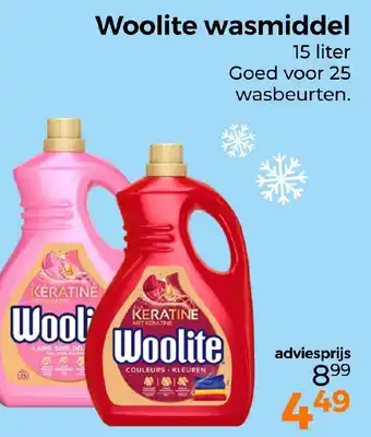 Trekpleister Woolite wasmiddel aanbieding