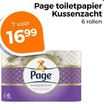 Trekpleister Page toiletpapier Kussenzacht aanbieding