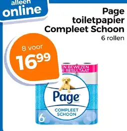 Trekpleister Page toiletpapier Compleet Schoon aanbieding