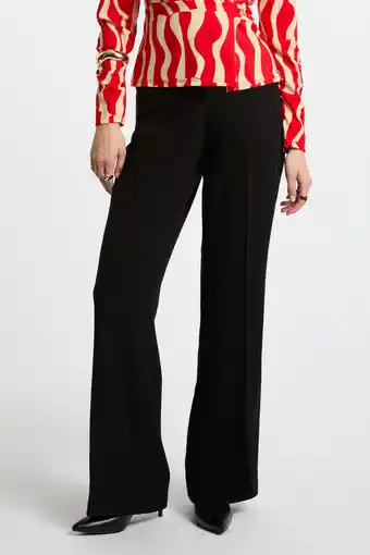 Wehkamp Morgan wide leg pantalon zwart aanbieding