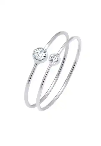 Douglas Elli Dames Set Elegant Basis met Kristallen in 925 Sterling Zilver aanbieding