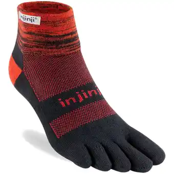 ANWB Injinji Trail Midweight Mini-Crew sokken Burgundy aanbieding