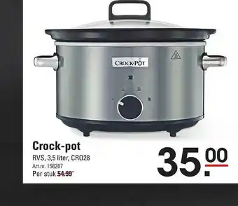 Sligro Crock-Pot RVS aanbieding