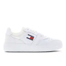 Foot Locker Tommy Jeans Basket Low Heren Schoenen - Wit - Maat: 40 - Leer - Foot Locker aanbieding