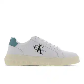 Foot Locker Calvin Klein Chunky Cupsole Mono Heren Schoenen - Wit - Maat: 42 - Leer - Foot Locker aanbieding