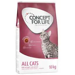 Zooplus 10kg All Cats Concept for Life Kattenvoer aanbieding