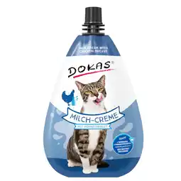 Zooplus 80g Dokas melkcrème met kipfilet kattensnacks aanbieding