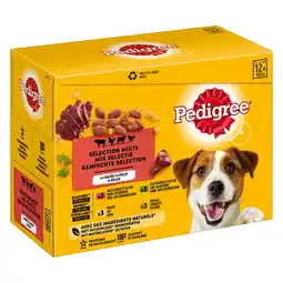 Zooplus 10 + 2 gratis! 12 x 100 g Pedigree Multipack - Mix in Gelei (12 x 100 g) aanbieding