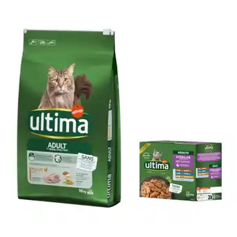 Zooplus 10 kg Ultima droogvoer + 8 x 85 g Ultima natvoer gratis! - Adult Kip aanbieding