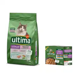 Zooplus 10 kg Ultima droogvoer + 8 x 85 g Ultima natvoer gratis! - Sterilized Sensible Forel aanbieding