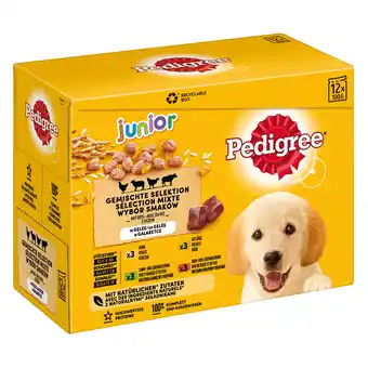 Zooplus 10 + 2 gratis! 12 x 100 g Pedigree Multipack - Junior Multipack (12 x 100 g) aanbieding