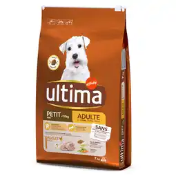 Zooplus 25% korting! 2 x Ultima honden droogvoer - Mini Adult Kip (2 x 7 kg) aanbieding