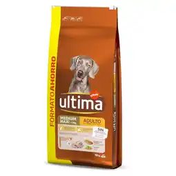 Zooplus 25% korting! 2 x Ultima honden droogvoer - Medium / Maxi Adult Kip & Rijst (2 x 18 kg ) aanbieding