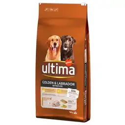 Zooplus 25% korting! 2 x Ultima honden droogvoer - Golden & Labrador Retriever Kip (2 x 14 kg) aanbieding