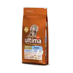 Zooplus 25% korting! 2 x Ultima honden droogvoer - Medium / Maxi Junior KIp (2 x 12 kg) aanbieding