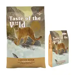 Zooplus 6,6 kg + 2 kg gratis! Taste of the Wild Kattenvoer - Canyon River Feline aanbieding