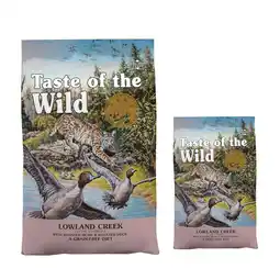 Zooplus 6,6 kg + 2 kg gratis! Taste of the Wild Kattenvoer - Lowland Creek Feline aanbieding