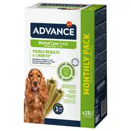 Zooplus 3 + 1 gratis! 4 x 150 g / 155 g Advance Snacks - Stick Medium (4 x 720g) aanbieding