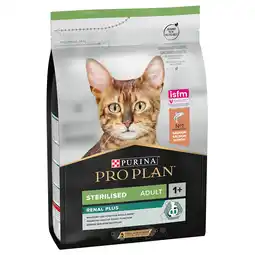 Zooplus 25% korting! 2 x Purina Pro Plan droogvoer voor katten - Sterilised Adult Renal Plus Zalm (2 x 3 kg) aanbieding