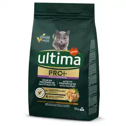 Zooplus 20% korting! 2 x 1.1 kg Ultima Cat PRO+ Sterilised - Kip aanbieding