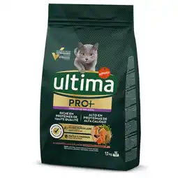 Zooplus 20% korting! 2 x 1.1 kg Ultima Cat PRO+ Sterilised - Zalm aanbieding