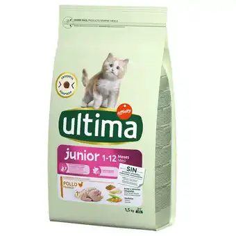 Zooplus 20% korting! 2 x 1,5 kg / 2 x 3 kg Ultima - Junior Kip 2 x 1,5 kg aanbieding