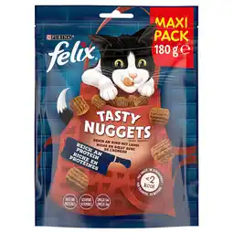 Zooplus 3 + 1 gratis! Felix Snacks - Tasty Nuggets Rund en Lam (4 x 180 g) aanbieding