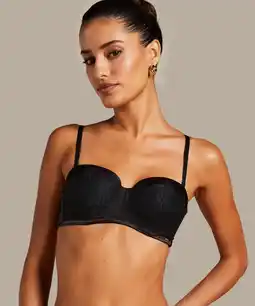 Hunkemoller Hunkemöller Voorgevormde strapless beugel bh Chalice Zwart aanbieding