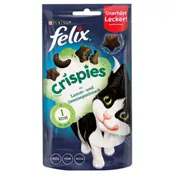 Zooplus 3 + 1 gratis! Felix Snacks - Crispies: Lam & Groente ( 4 x 45 g) aanbieding