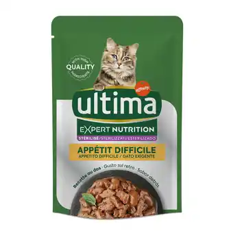 Zooplus 3 + 1 gratis! Ultima Cat Expert Nutrition 16 x 70g - Difficult Appetite Tonijn & Kip aanbieding