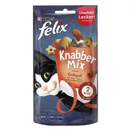 Zooplus 3 + 1 gratis! Felix Snacks - Knabbel Mix Grillpret (4 x 60 g) aanbieding