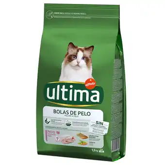 Zooplus 20% korting! 2 x 1,5 kg / 2 x 3 kg Ultima - Hairball - Kalkoen & Rijst 2 x 1,5 kg aanbieding