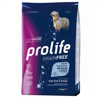 Zooplus 2x10kg Vis & Aardappel Adult M/L Graanvrij Prolife Droge Honden aanbieding