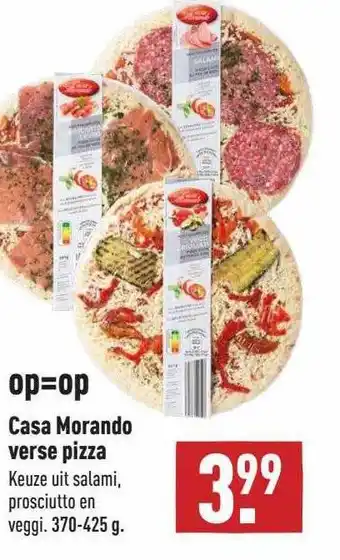 ALDI Casa Morando Verse Pizza Salami, Prosciutto En Veggi aanbieding