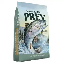 Zooplus 11,4kg Prey Forel Taste of the Wild Hondenvoer aanbieding