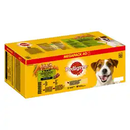 Zooplus 30 + 10 Gratis! Pedigree natvoer 40 x 100 g - 40 x 100 g (4 Variëteiten in Saus) aanbieding