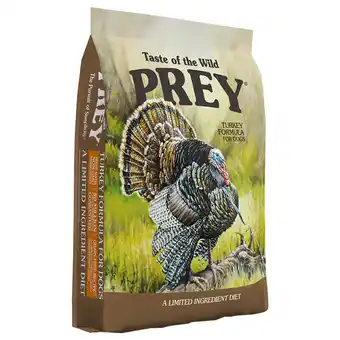 Zooplus 11,4kg Prey Kalkoen Taste of the Wild Hondenvoer aanbieding