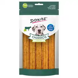 Zooplus ca. 150g Dokas Churros met runderlever, zoete aardappel & meelworm hondensnacks aanbieding